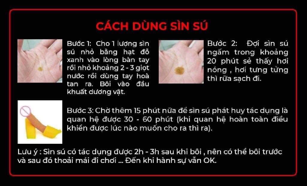 Cách sử dụng sìn sú dạng bột